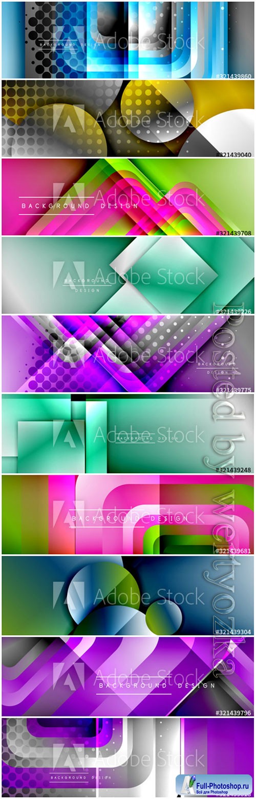 Beautiful abstract banners in vector