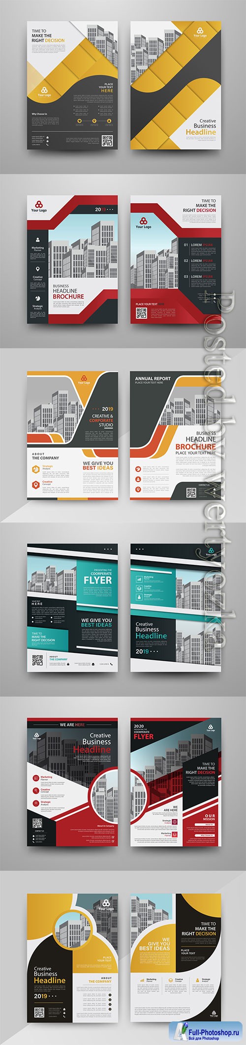 Brochure vector design,  annual report, magazine cover
