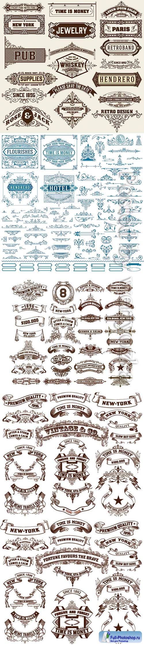 Vintage resources for invitations, banners, posters