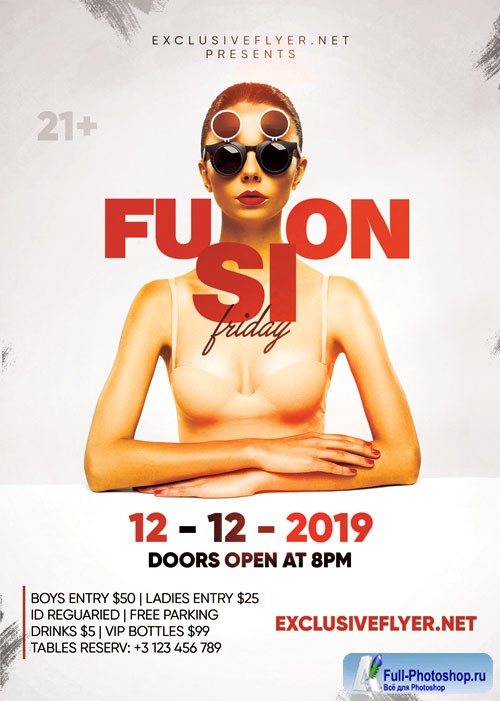 Fusion friday - Premium flyer psd template