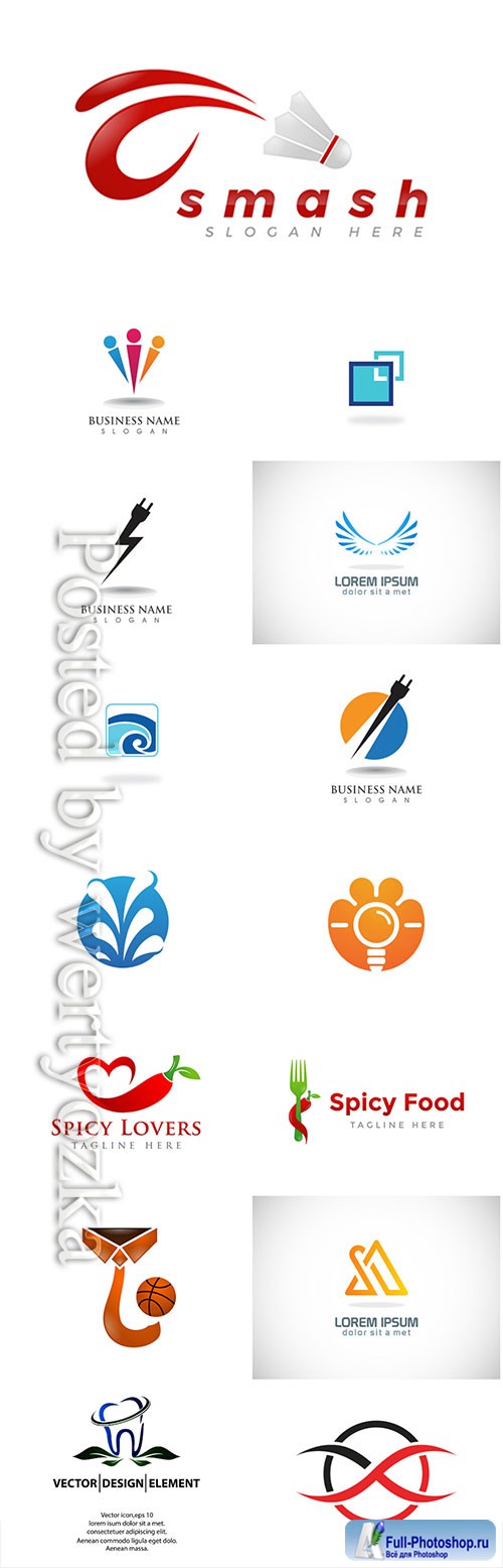 Logos set, business vector # 10