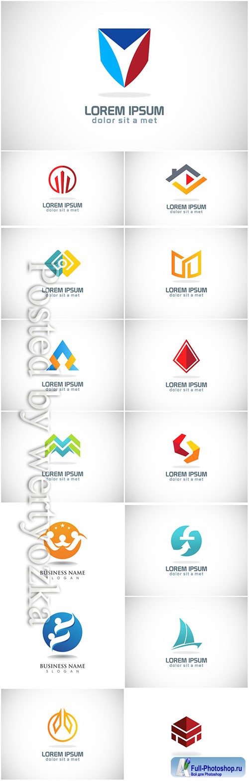 Logos set, business vector # 5
