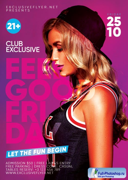 Feelgood friday - Premium flyer psd template