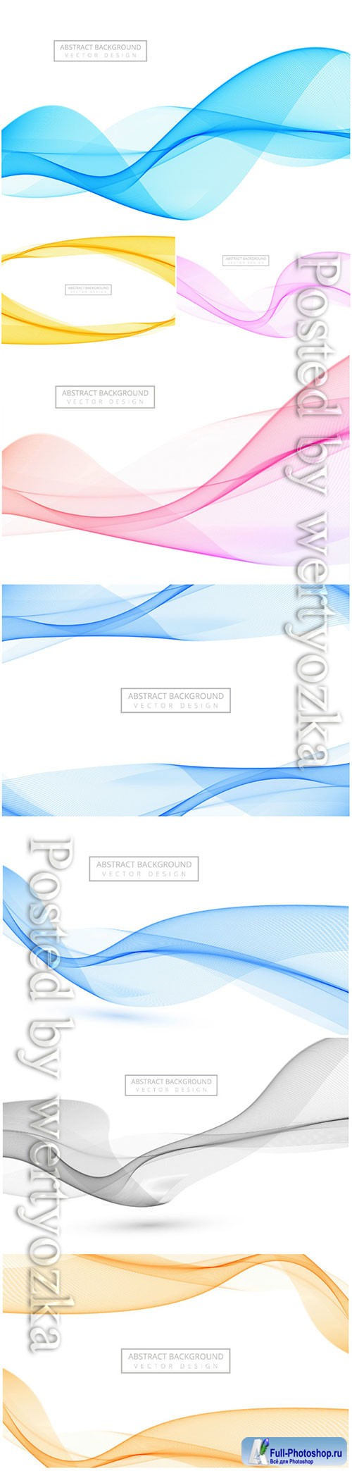 Abstract stylish vector wave background