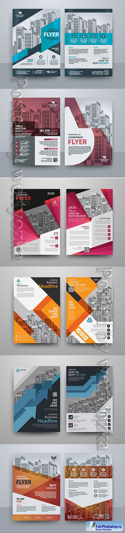 Business vector template for brochure, annual report, magazine # 14