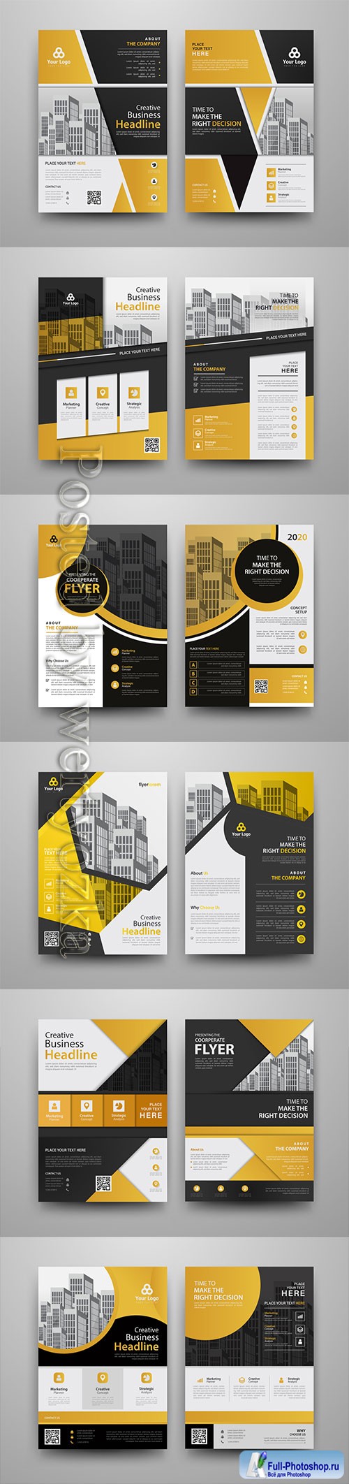 Business vector template for brochure, annual report, magazine 