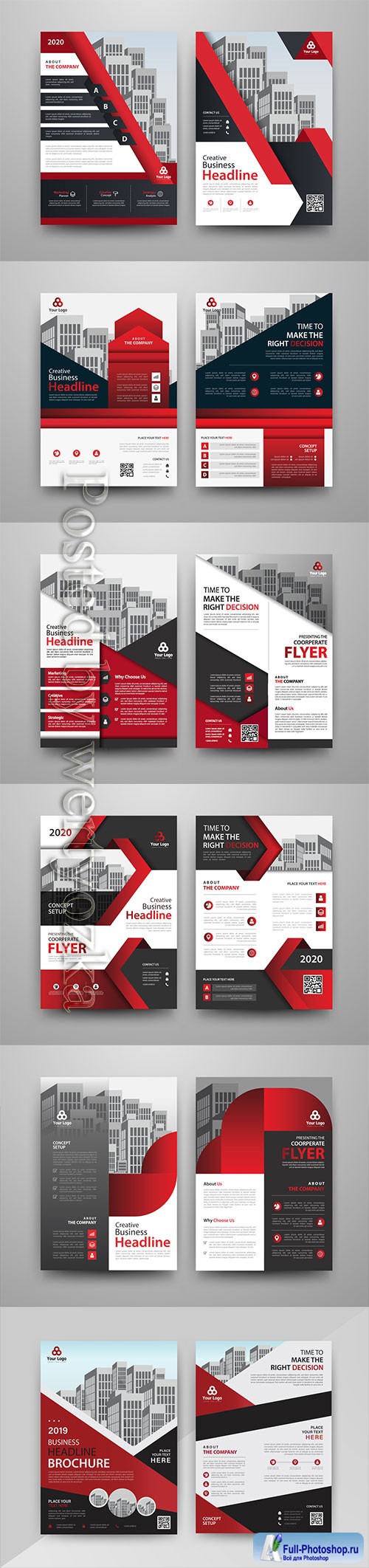 Business vector template for brochure, annual report, magazine