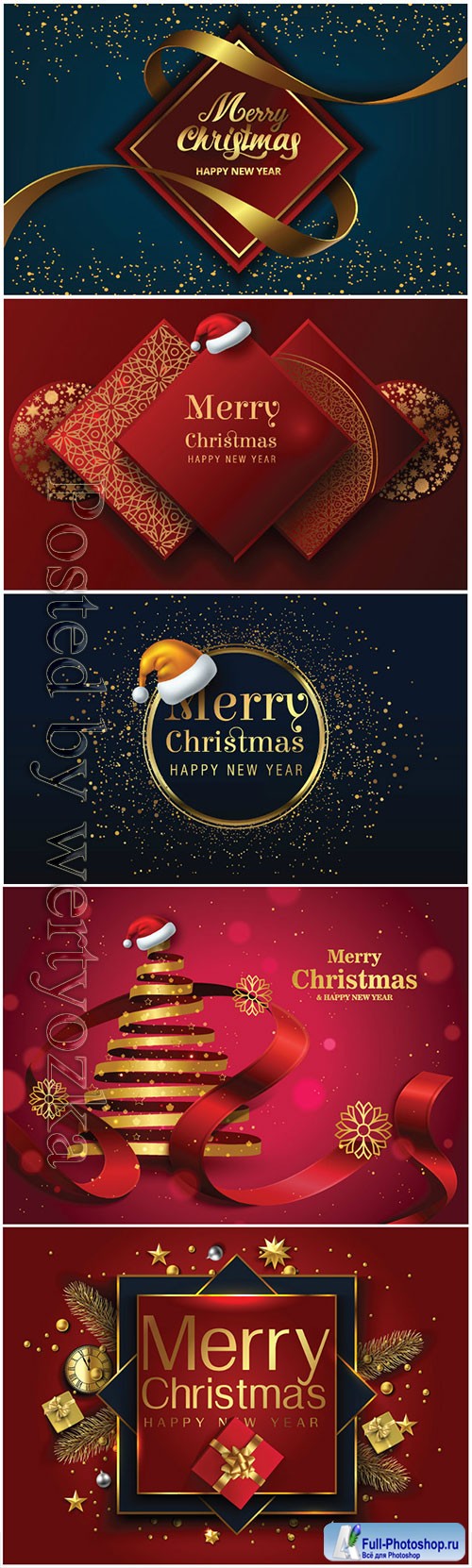 2020 Merry Chistmas and Happy New Year vector illustration # 5