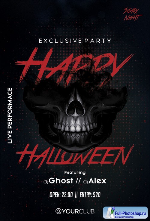 Happy Halloween - Premium flyer psd template