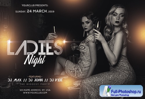 Ladies night - Premium flyer psd template
