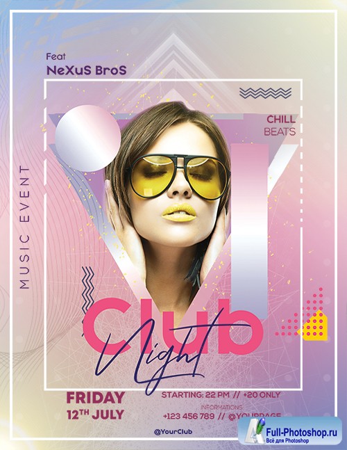 Club Night - Premium flyer psd template