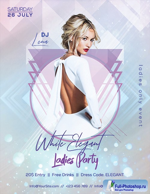 Elegant White - Premium flyer psd template