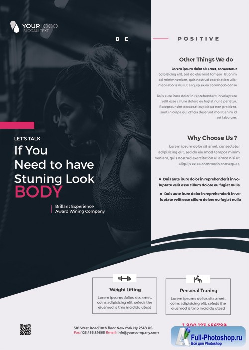 Gym Fit - Premium flyer psd template