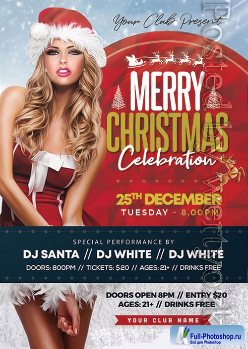 Christmas Party 3 - Premium flyer psd template