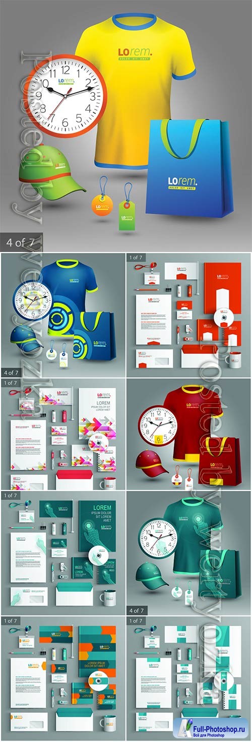 Corporate identity template and promotional gifts # 3