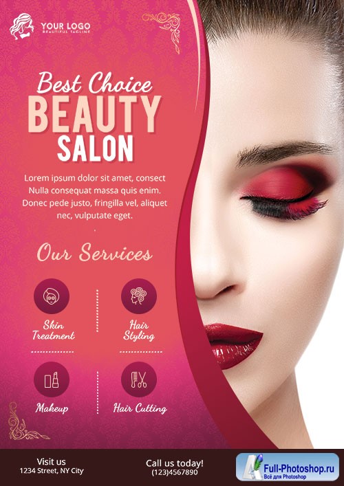 Beauty Salon - Premium flyer psd template