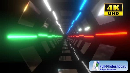 Videohive - Colorful Tunnel Vj Loop - 24730084