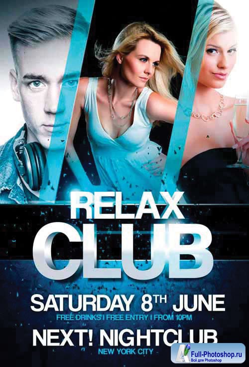 Relax Club - Premium flyer psd template