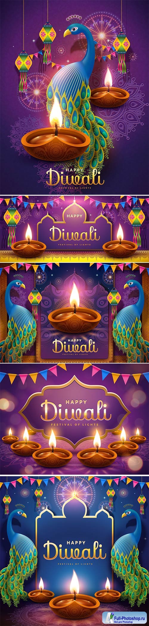 Happy Diwali festival vector illustration