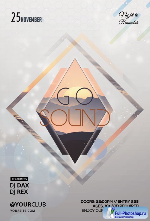 Go Sound - Premium flyer psd template