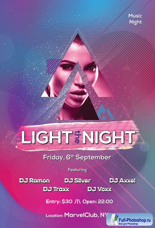 Light The Night - Premium flyer psd template