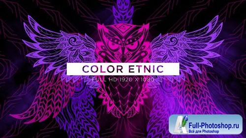 Videohive - Color Etnic VJ Loops Background - 24990259