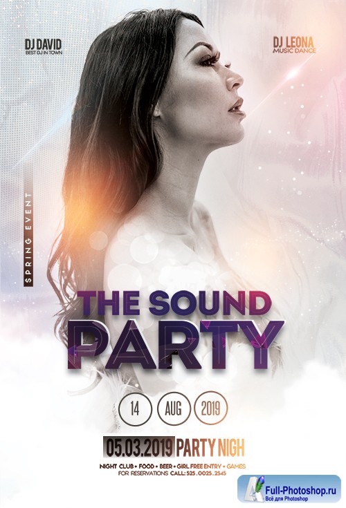 The Sound Party PSD Flyer Template