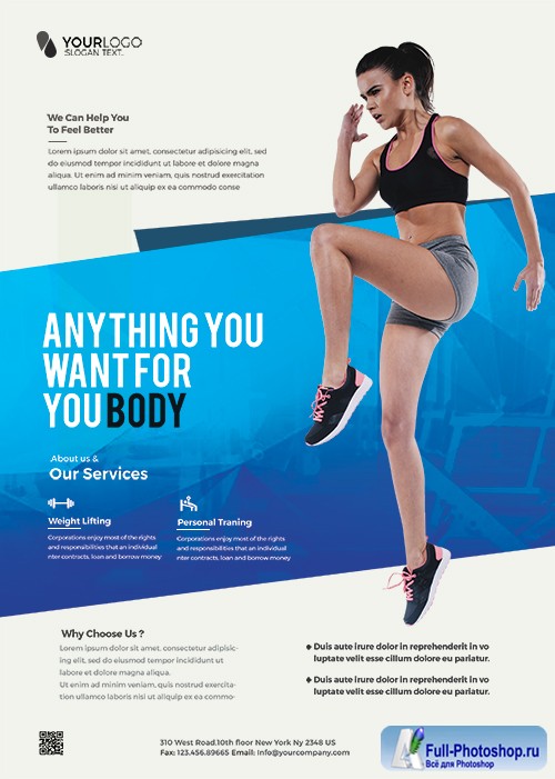 Clean Fitness Psd Flyer