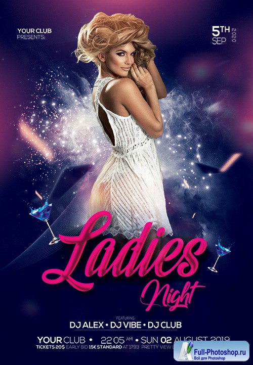 Girls Night Out Psd Flyer