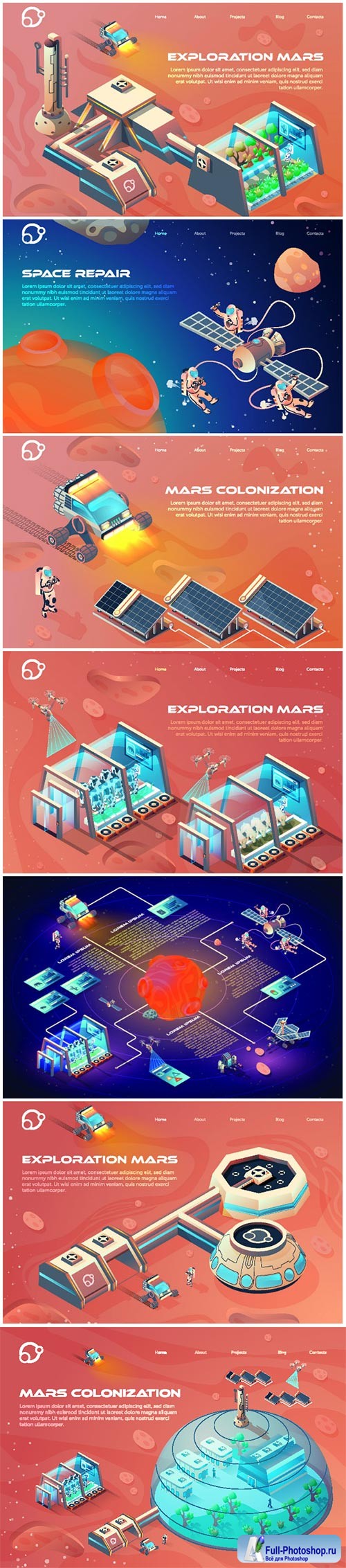 Flat isometric vector 3D concept illustration # 39