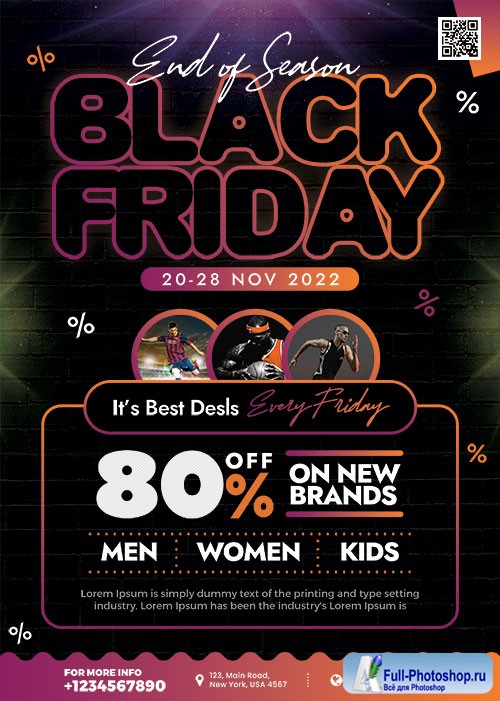 Premium Black Friday Sale - Premium flyer psd template
