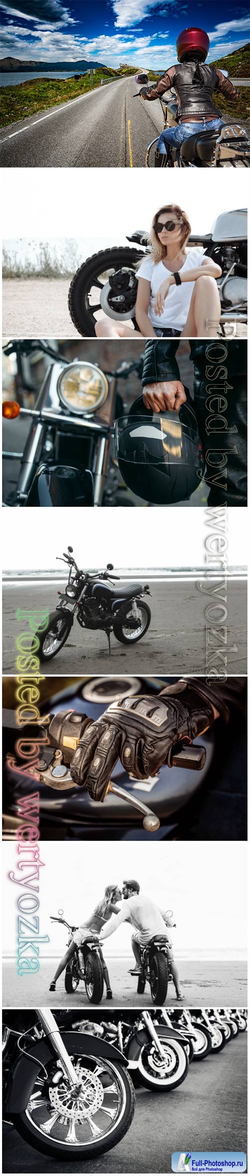 Motorcycles, biker beautiful stock photo