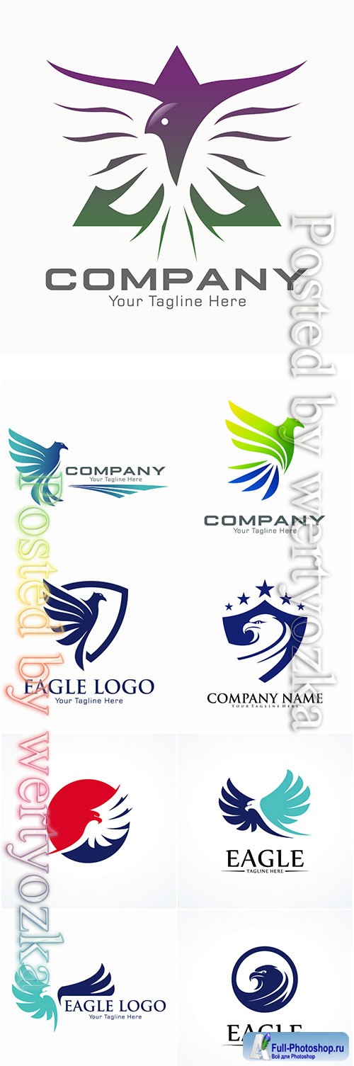 Eagle logo vector template