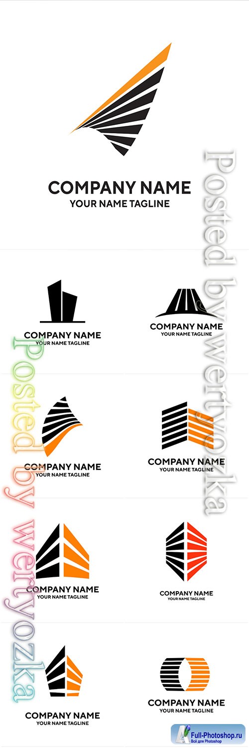 Company name logos vector illustration