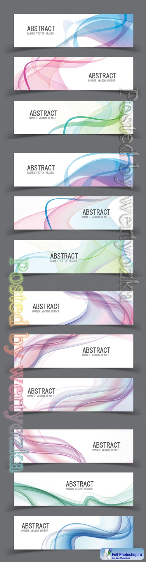 Vector abstract design banner template