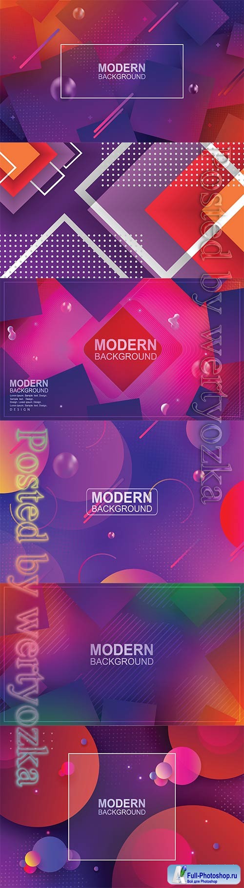 Abstract luxury vector backgrounds with different shapes # 5