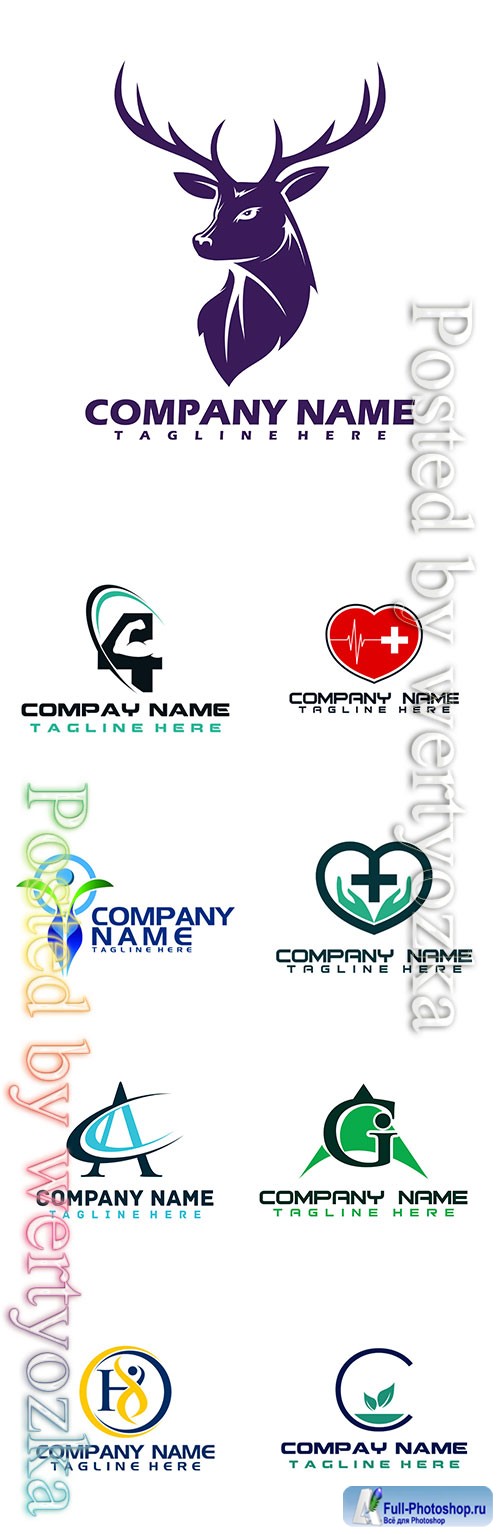 Company logo icon isolated white background