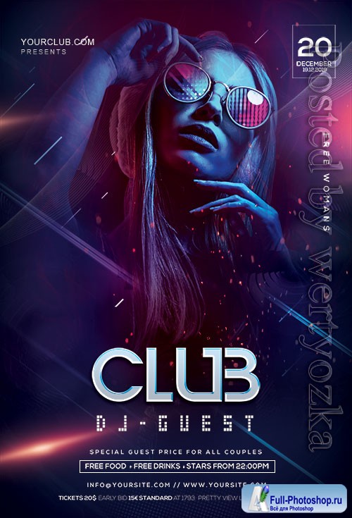 DJ Night Party - Premium flyer psd template