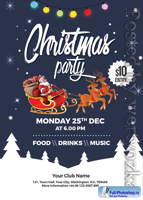 Christmas Party - Premium flyer psd template