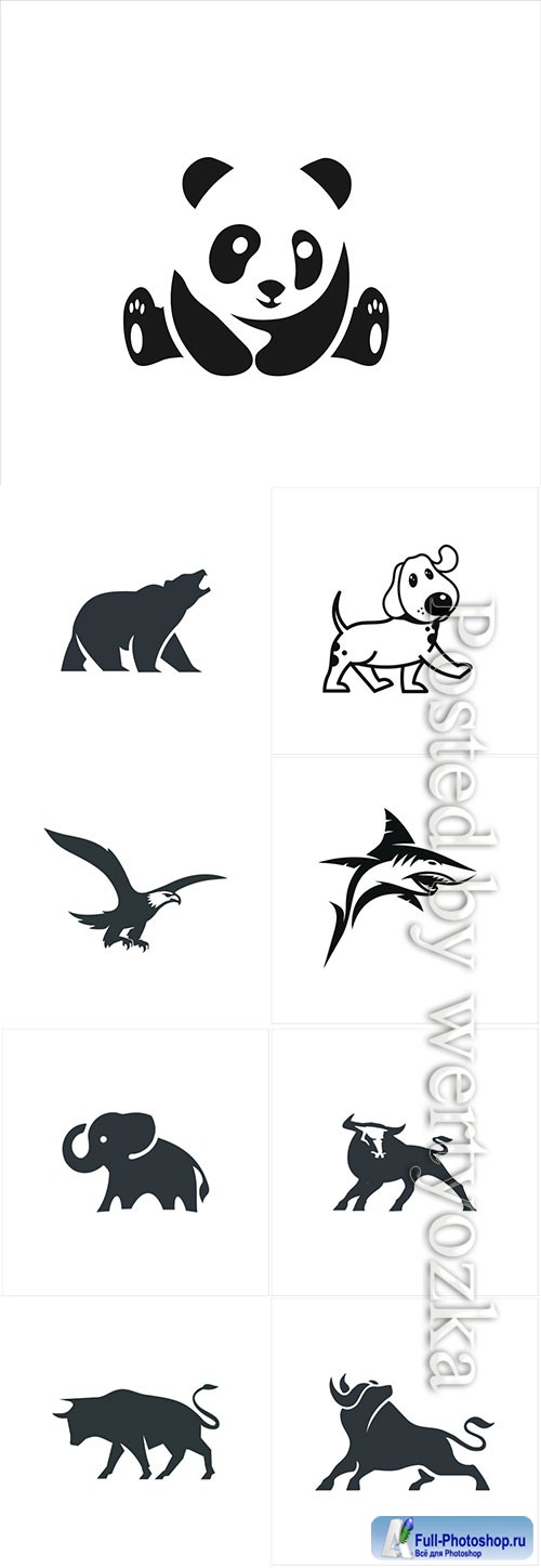 Animal logo in vector