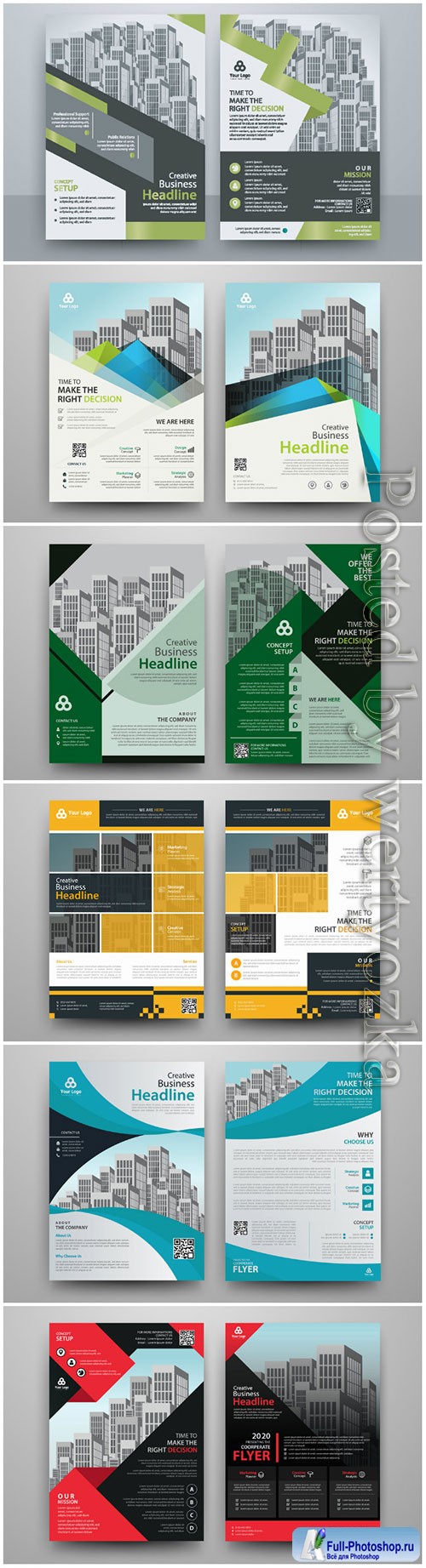 Business abstract vector brochure, annualReport, magazine # 2