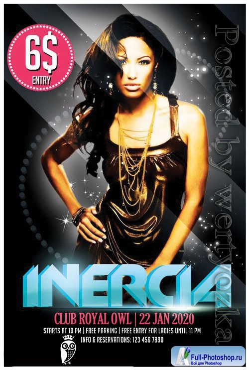 Inercia - Premium flyer psd template