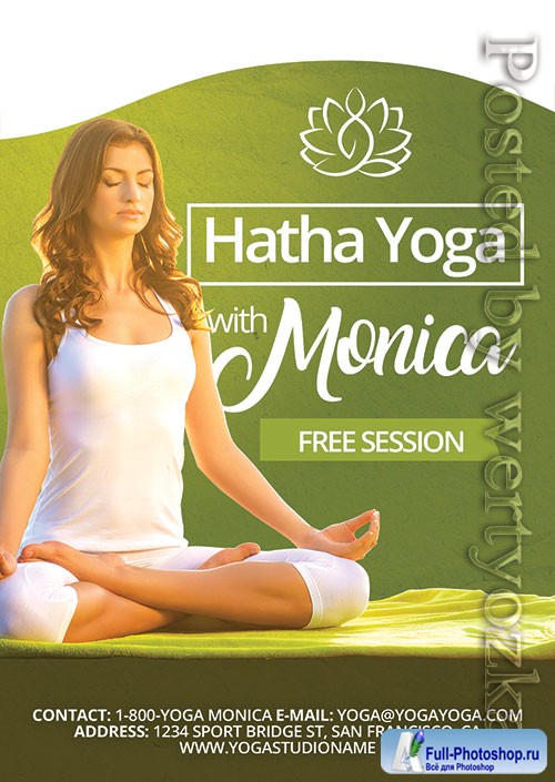 Yoga - Premium flyer psd template
