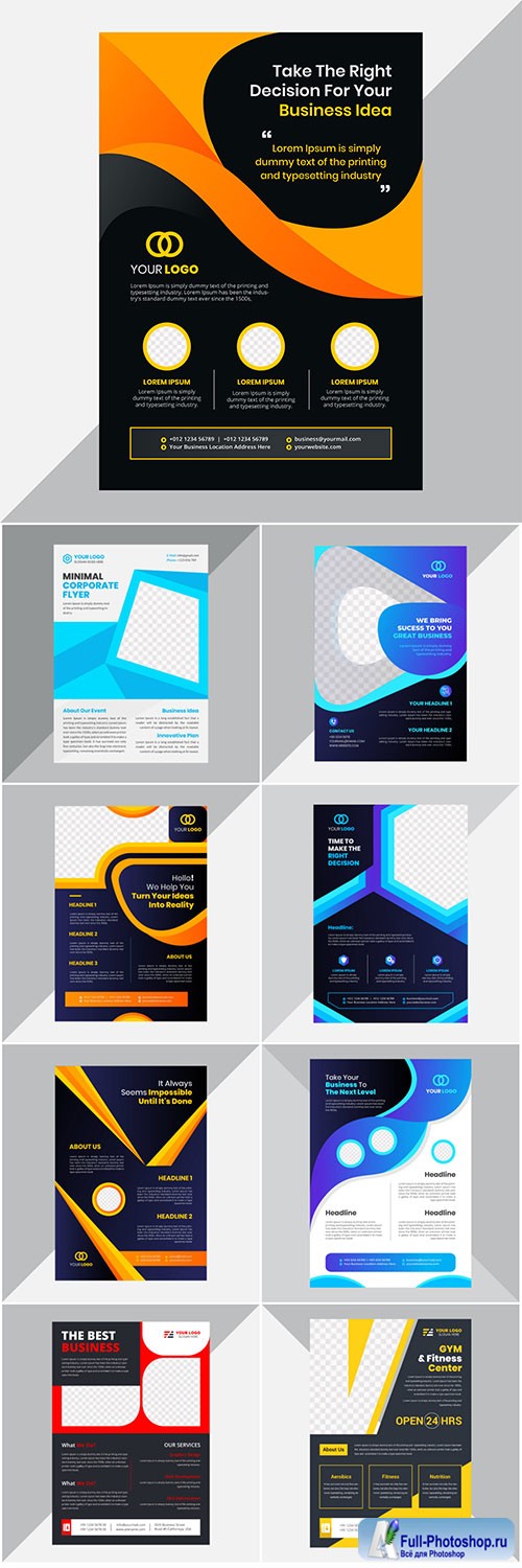 Creative modern corporate flyer design template