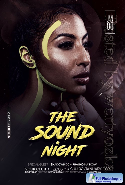 The Sound Night Party - Premium flyer psd template