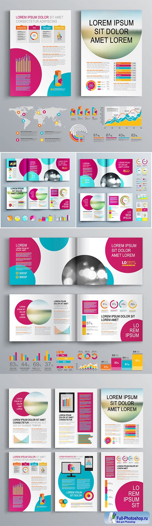 Brochure template vector design