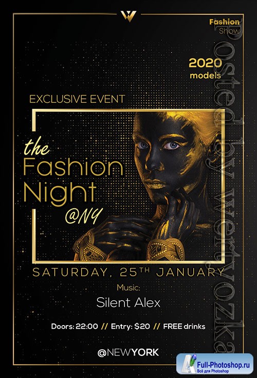 Fashion Night - Premium flyer psd template