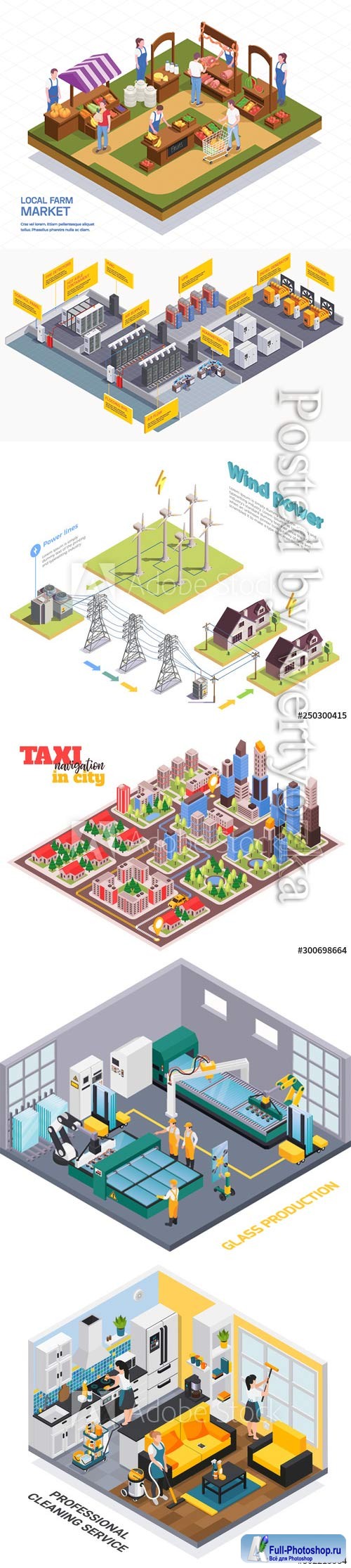 Flat isometric vector 3D concept illustration # 87