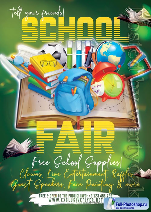 School fair - Premium flyer psd template