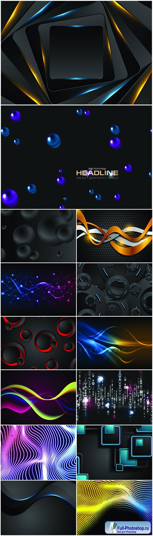 Glowing abstract vector background